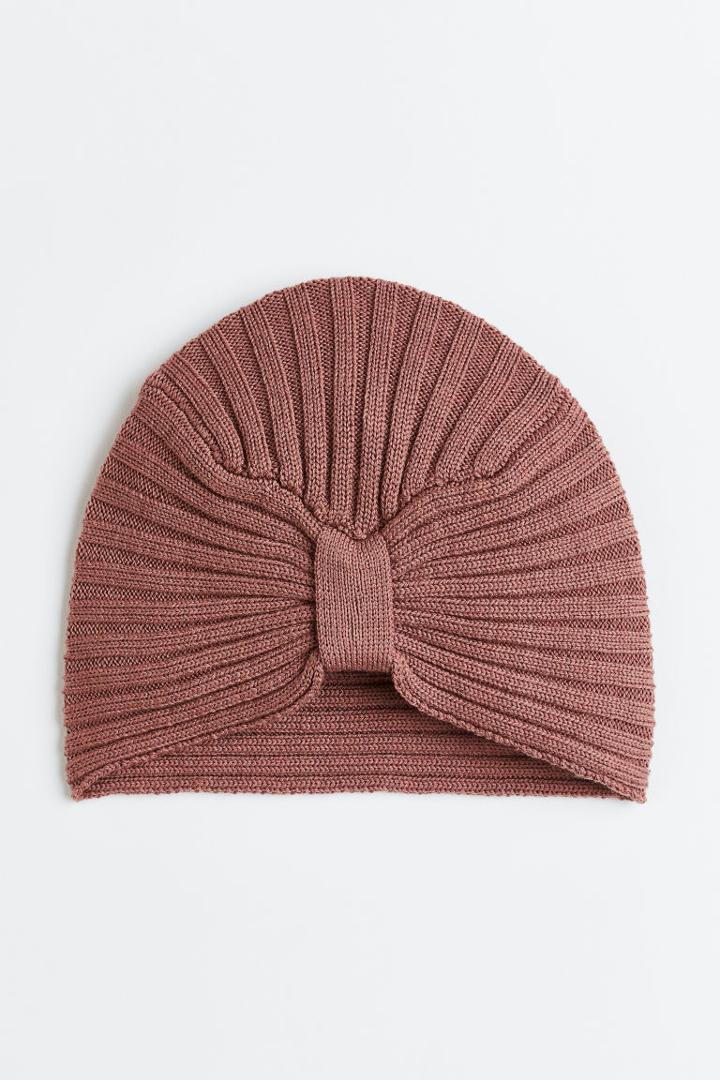 H & M - Knit Wool Turban - Pink