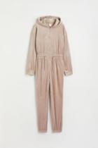 H & M - Velour Jumpsuit - Brown