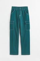 H & M - 90s Baggy High Waist Jeans - Green