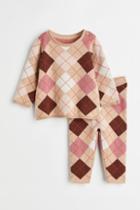 H & M - Fine-knit Set - Beige