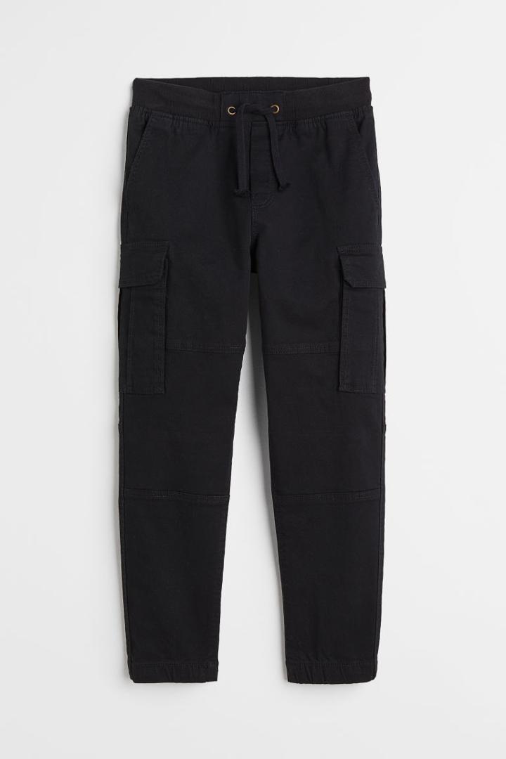 H & M - Cargo Pants - Black