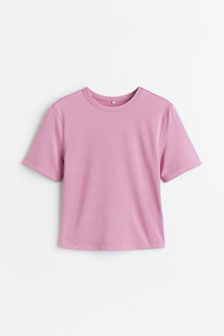 H & M - Drymove&trade; Sports Crop Top - Pink