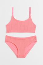 H & M - Crinkled Bikini - Pink