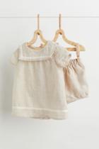 H & M - 2-piece Linen Sailor Set - Beige