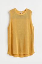 H & M - Viscose-blend Top - Yellow
