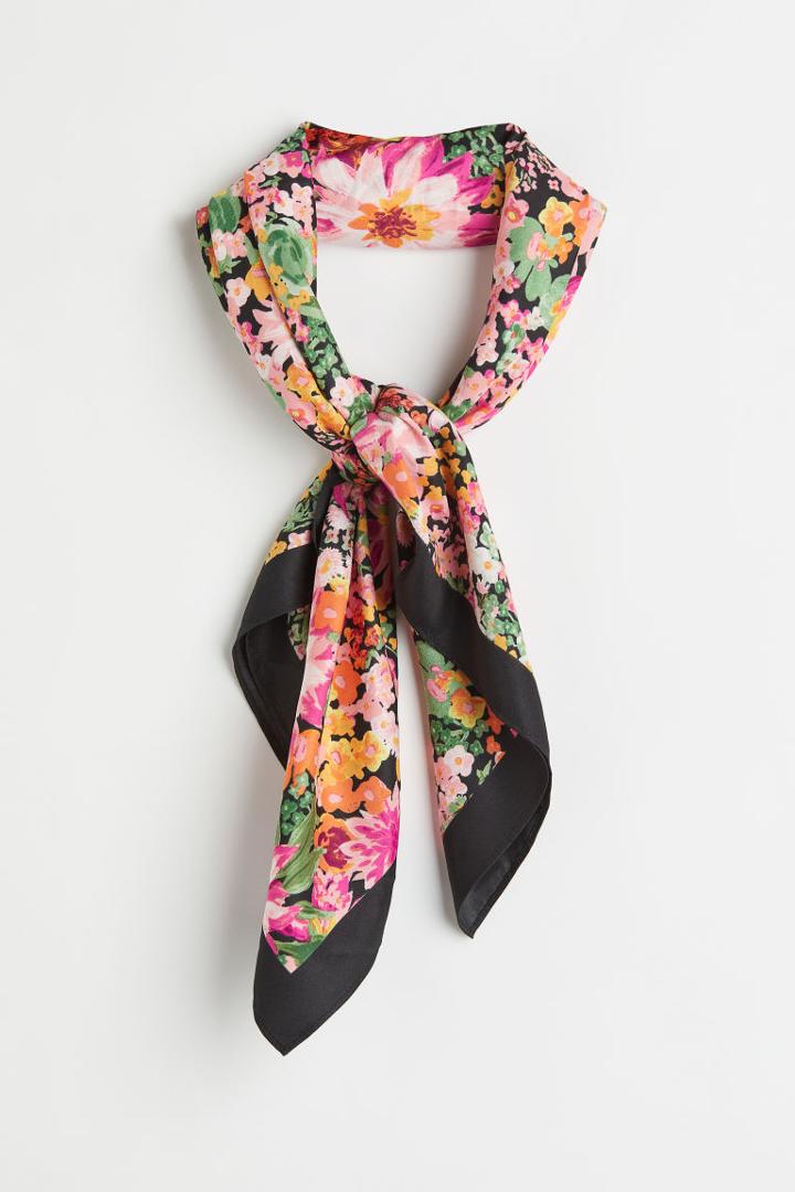 H & M - Satin Scarf - Pink