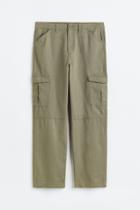 H & M - H & M+ Twill Cargo Pants - Green