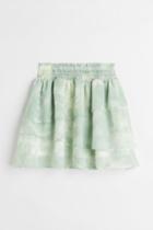 H & M - Tiered Skirt - Green