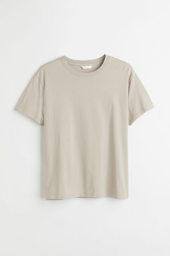 H & M - H & M+ Cotton T-shirt - Brown