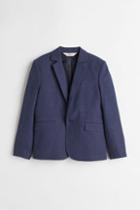 H & M - Textured-weave Jacket - Blue