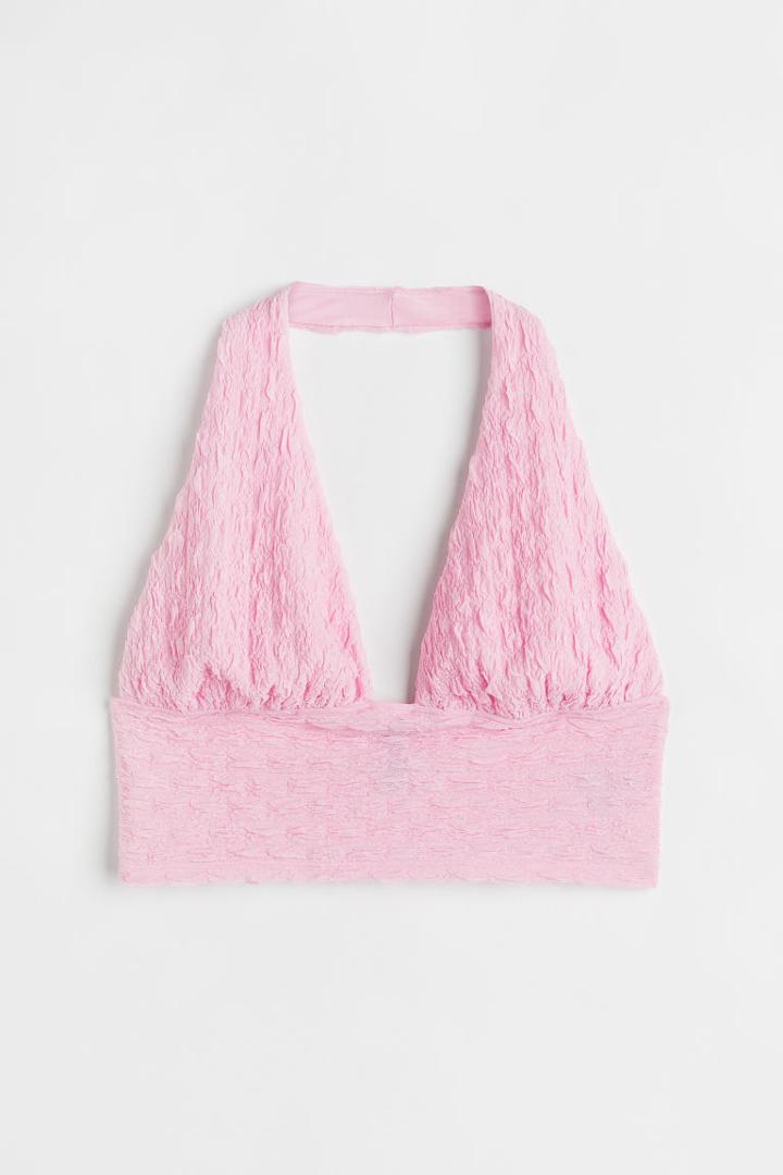 H & M - H & M+ Halterneck Top - Pink