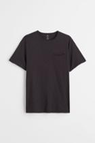 H & M - Regular Fit T-shirt - Black