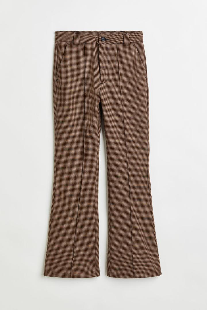 H & M - Flared Dress Pants - Gray