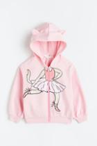 H & M - Zip-through Hoodie - Pink