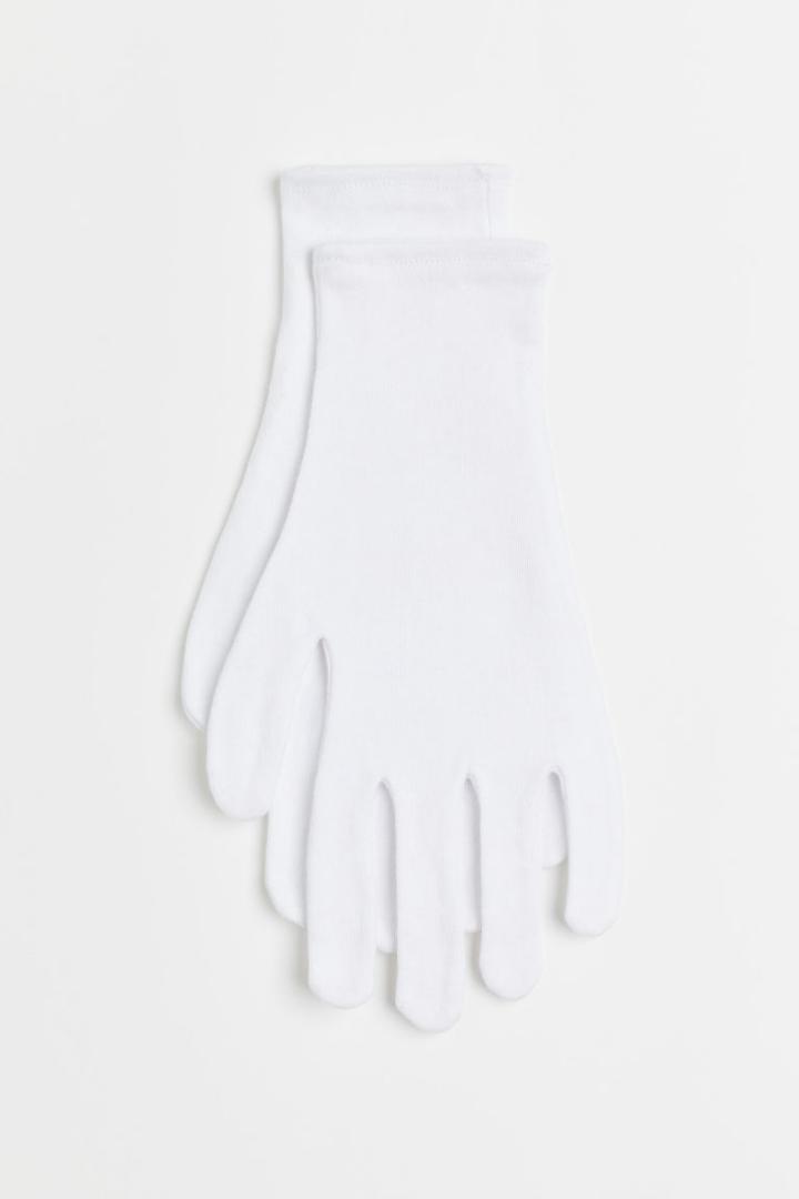 H & M - Moisturizing Gloves - White