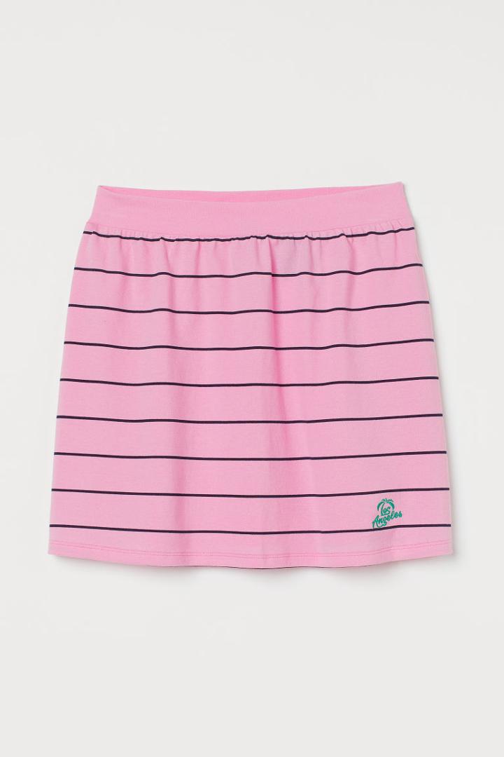 H & M - Piqu Skirt - Pink