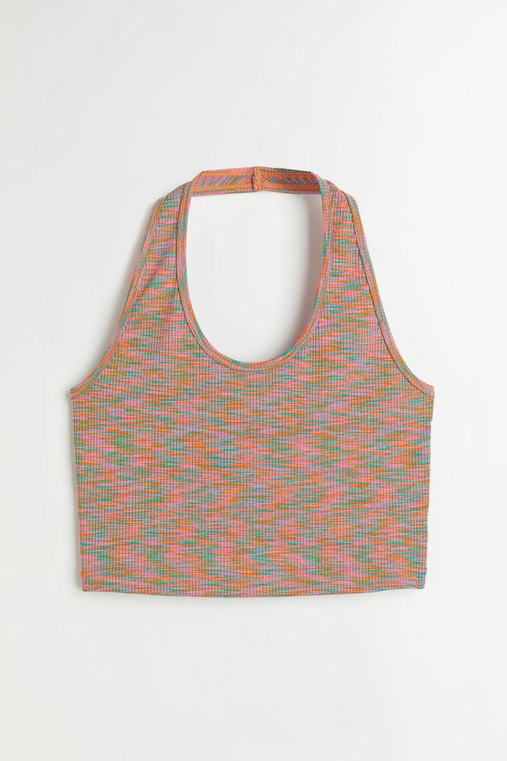 H & M - H & M+ Ribbed Top - Pink