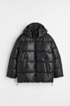 H & M - Oversized Fit Puffer Jacket - Black