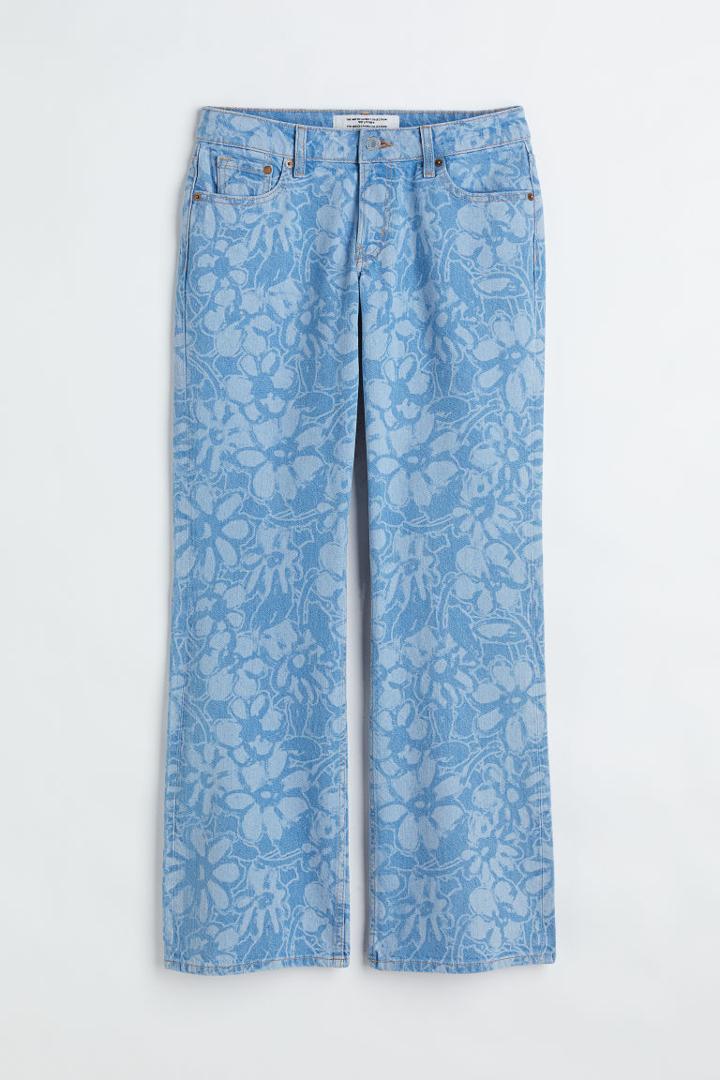 H & M - 90s Flare Low Jeans - Blue
