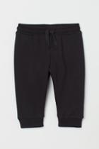 H & M - Cotton Sweatpants - Black