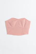 H & M - Bandeau Crop Top - Pink