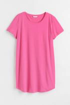 H & M - H & M+ Modal-blend T-shirt Dress - Pink