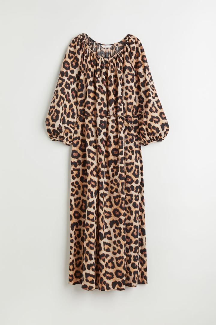 H & M - Raglan-sleeved Dress - Black