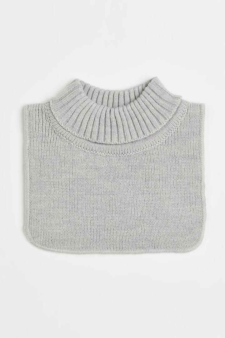 H & M - Knit Turtleneck Collar - Gray