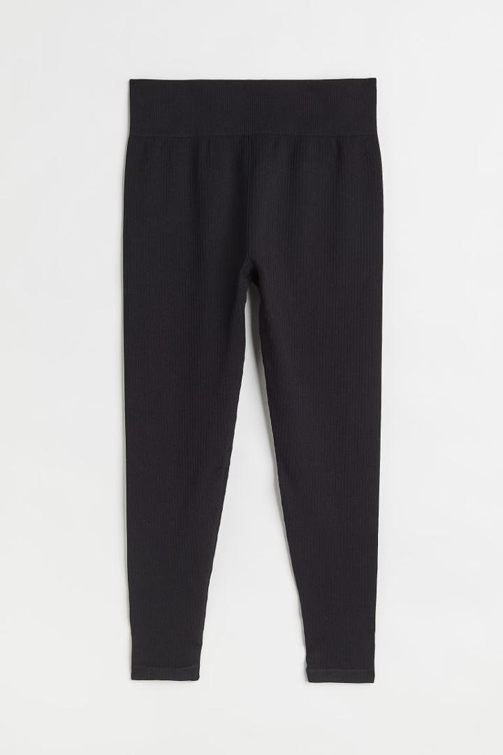H & M - H & M+ Seamless Sports Leggings - Black