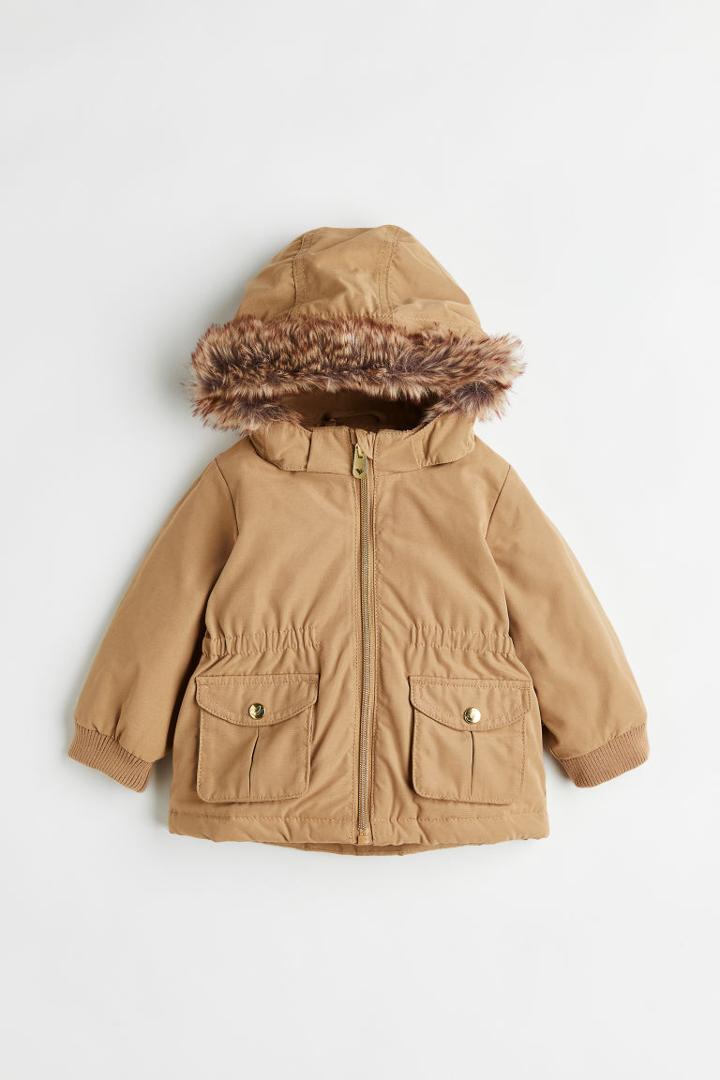 H & M - Padded Parka - Beige