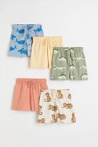 H & M - 5-pack Jersey Shorts - Beige