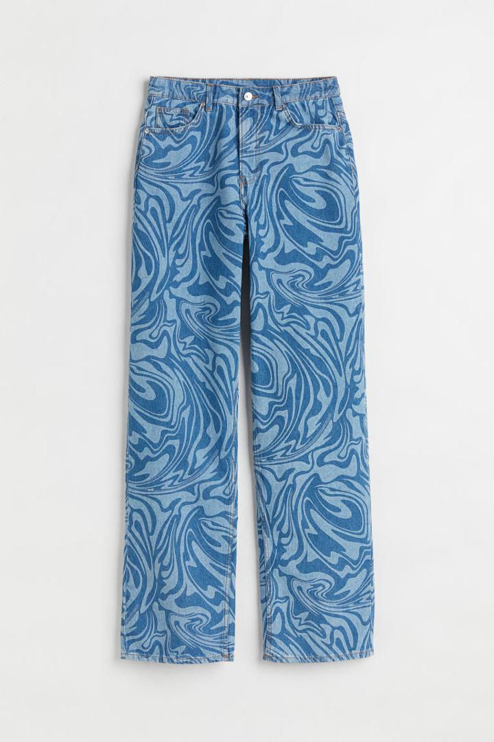 H & M - 90s Baggy High Jeans - Blue
