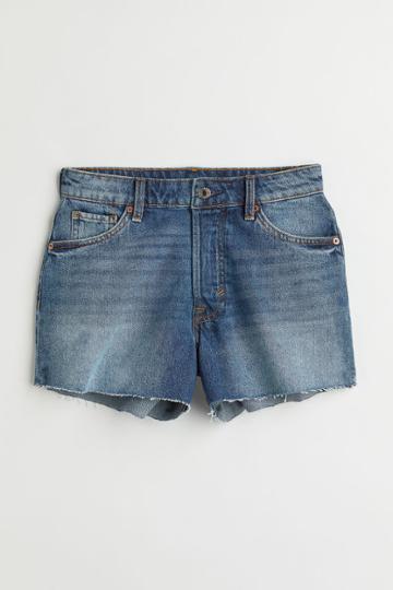 H & M - Vintage High Denim Shorts - Blue