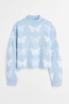 H & M - Jacquard-knit Sweater - Blue
