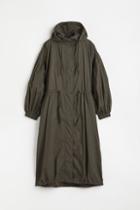 H & M - Water-repellent Oversized Parka - Green