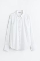 H & M - Cotton-blend Shirt - White