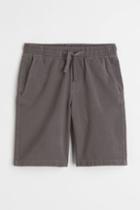 H & M - Cotton Twill Chino Shorts - Gray