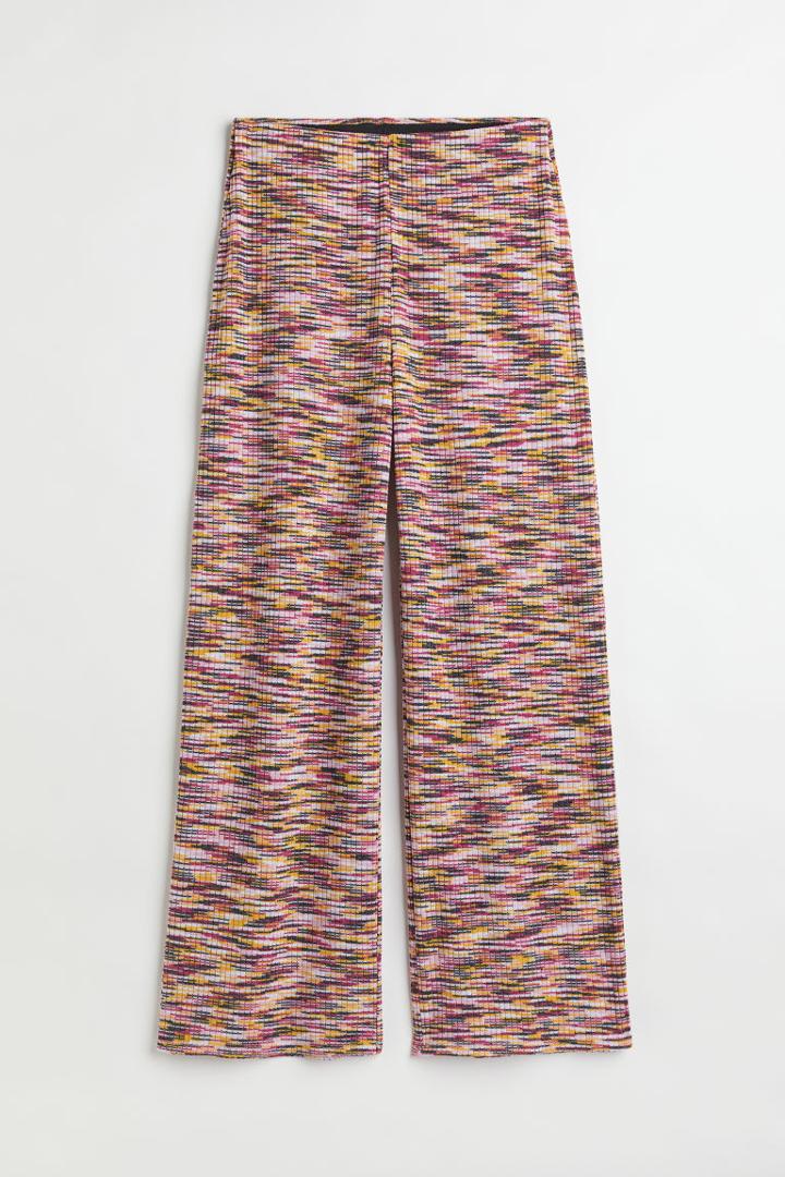 H & M - H & M+ Ribbed Pants - Black