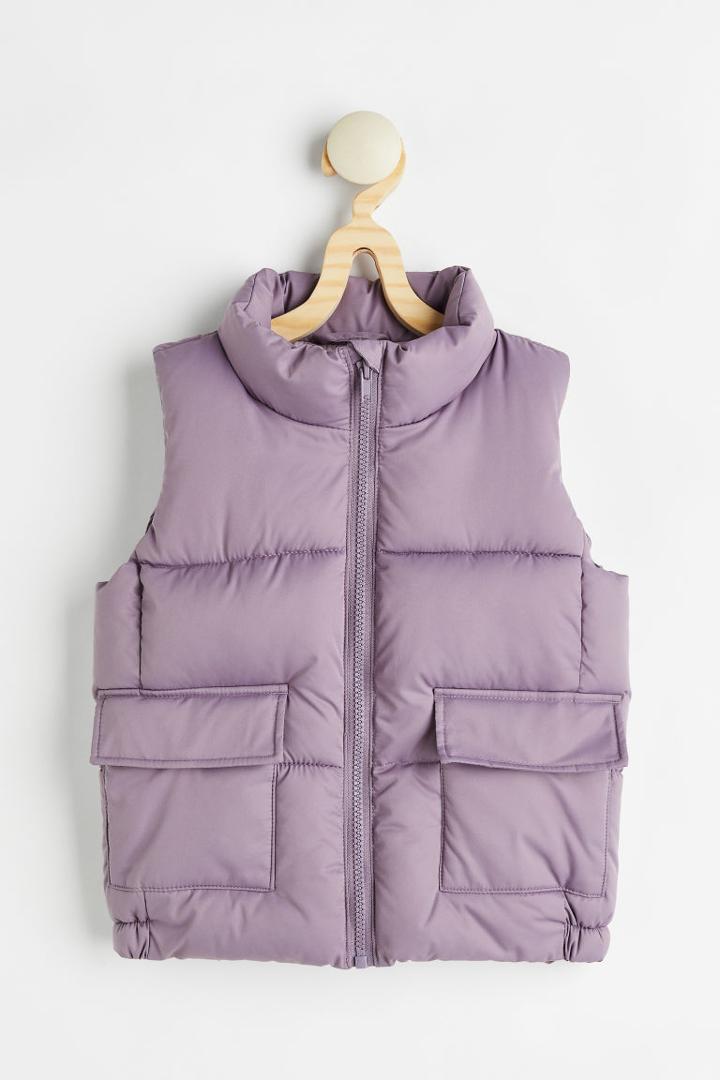 H & M - Quilted Vest - Purple