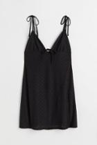 H & M - Eyelet Embroidery Dress - Black