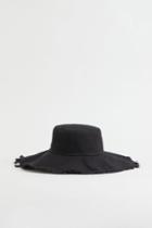 H & M - Cotton Canvas Sun Hat - Black