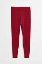 H & M - Warm Running Tights In Drymove&trade; - Red