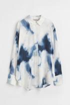 H & M - Shirt With A Sheen - White