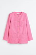 H & M - Boucl Jacket - Pink