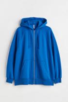 H & M - H & M+ Oversized Hooded Jacket - Blue
