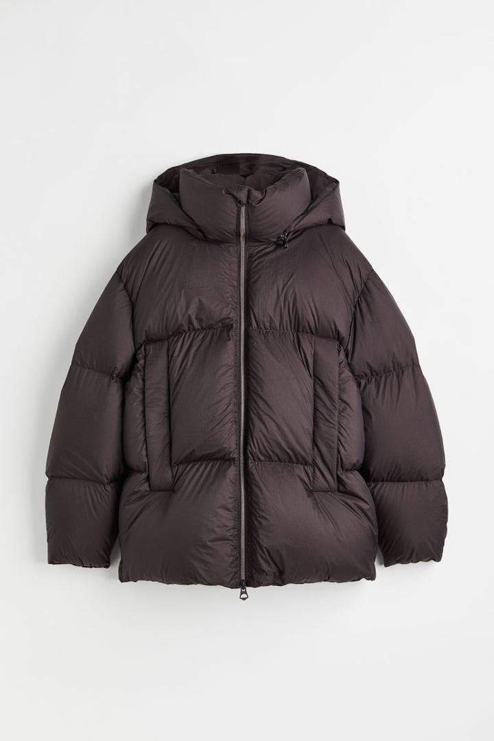 H & M - Oversized Puffer Jacket - Beige