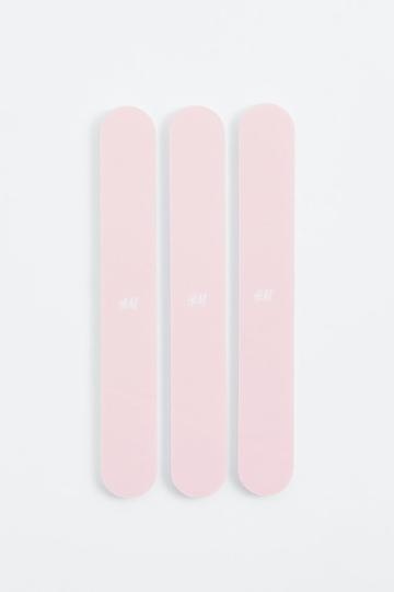H & M - 3-pack Nail Files - Pink