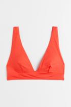 H & M - Padded Bikini Top - Red