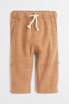 H & M - Roll-up Cotton Pants - Beige