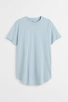 H & M - Long Fit T-shirt - Blue